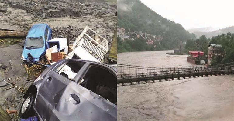 Flash Flood Landslides In Himachal 15 Missing In Mandi Two Bodies Recovered 