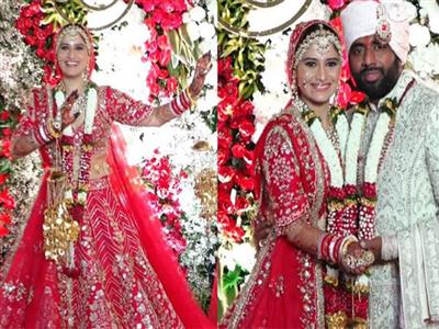 Arti Singh dazzles in red lehenga, ties knot with Dipak Chauhan in fairy-tale ceremony