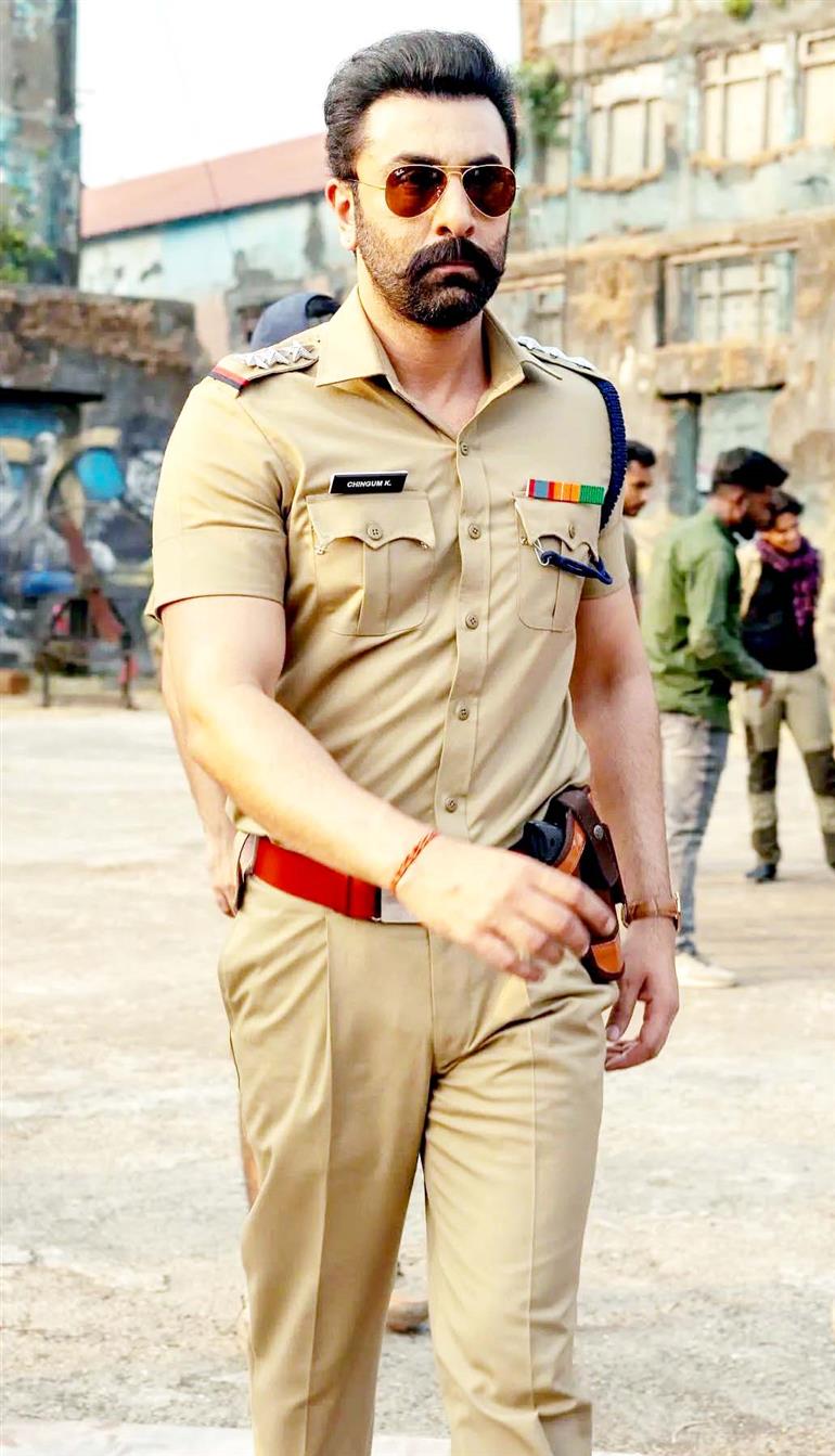 Ranbir dons cop look, hints at his collaboration with Rohit Shetty