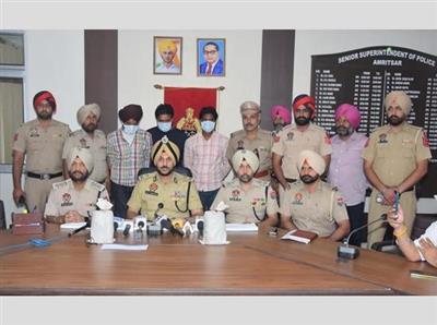 Punjab Police busts trans-border narcotic smuggling racket; 3 held with 1 kg heroin