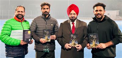 Renowned Lyricist Shamsher Sandhu's love for sports, new book released by Indian Hockey Captain Harmanpreet Singh